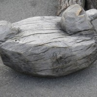 11. Large Duck Rocker in oak.