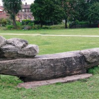 7. Bench sculpture, Spring Gardens, Vauxhall