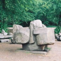 8. Trent Park Sculpture Group, oak, Cock Fosters, London 